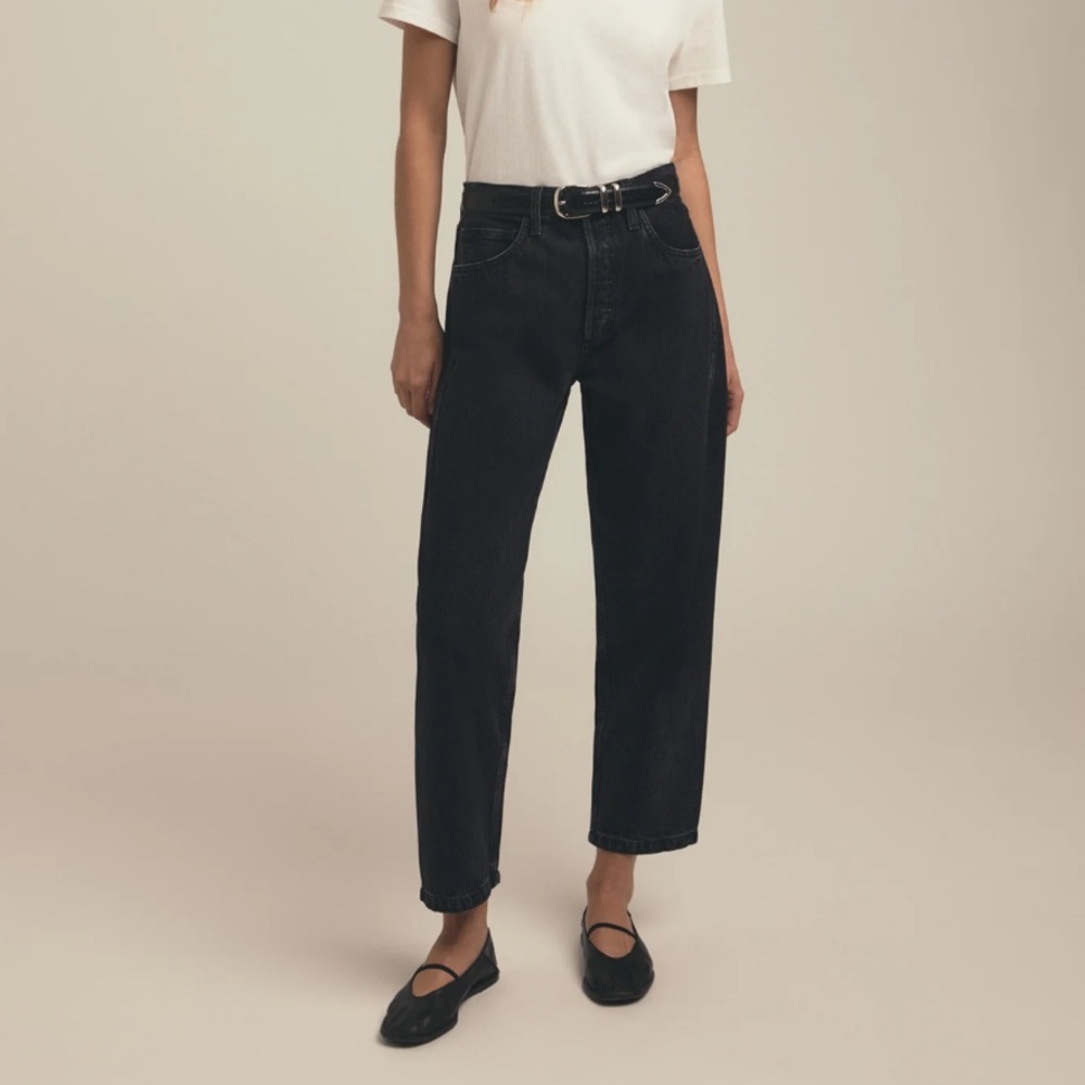Favorite Daughter Black Ankle Jeans